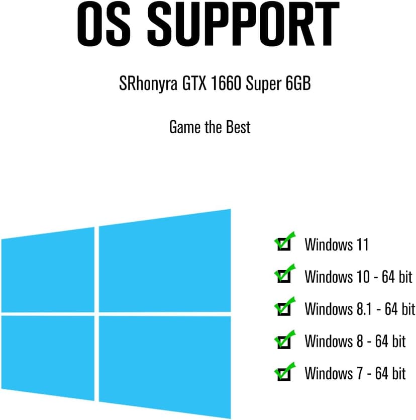 GTX 1660 Super 6GB Graphics Card GDDR6 192 Bit PCI-e 3.0 x16 4 Monitors Video Card Support DirectX 12 OpenGL4.5 HDMI and 3*DisplayPort 1.4a