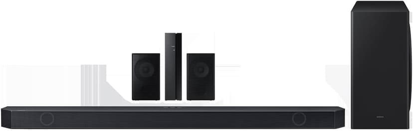 SAMSUNG HW-Q910D Q-Series 9.1.2 ch. Wireless Dolby Atmos Soundbar w/Q-Symphony (2024)(Renewed) Bundle with 2 Year Enhanced Protection Pack