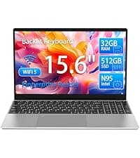 2025 New Portable Laptop,Student and Business,14" FHD IPS Display,N5095 Processor(Beats N4000/N4020),8GB DDR4 RAM,256GB PCIe SSD,Numeric Keypad,2.4/5G WiFi,38WH Battery,Webcam,Mini HDMI,USB(Pink)