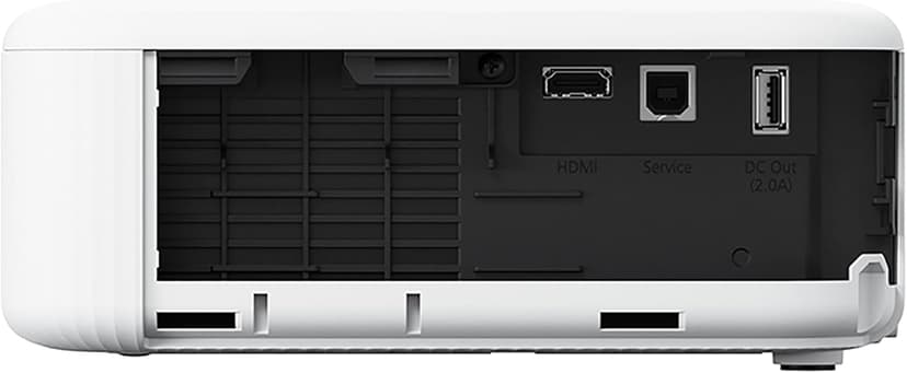 Epson EpiqVision Flex CO-FH02 Full HD 1080p Smart Streaming Portable Projector, 3-Chip 3LCD, 3,000 Lumen Color/White Brightness, Android TV, Bluetooth, 5W Speaker, Home Entertainment
