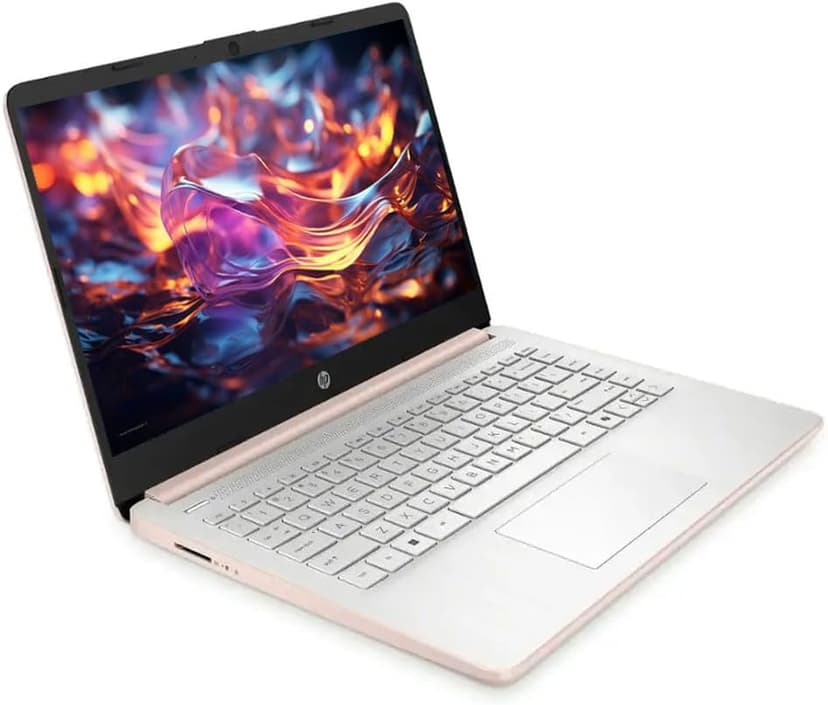 HP Business Student Laptop Computer - Windows 11 Pro & Microsoft Office Lifetime | 14 inch HD | AI-Powered, Long Batter Hr N-Serious Laptop| 16GB RAM, 128GB UFS, 256GB Extend Micro SD | Rose Gold