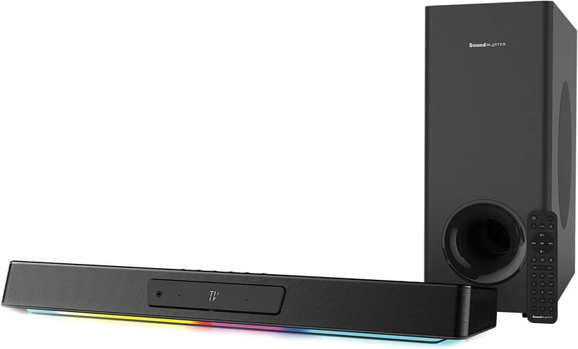 Creative Sound Blaster Katana V2 RGB True 5.1 Multi-Channel Gaming Soundbar with Subwoofer, ft. Tri-Amplified 5-Driver Design and Super X-Fi Technology, SXFI Battle Mode
