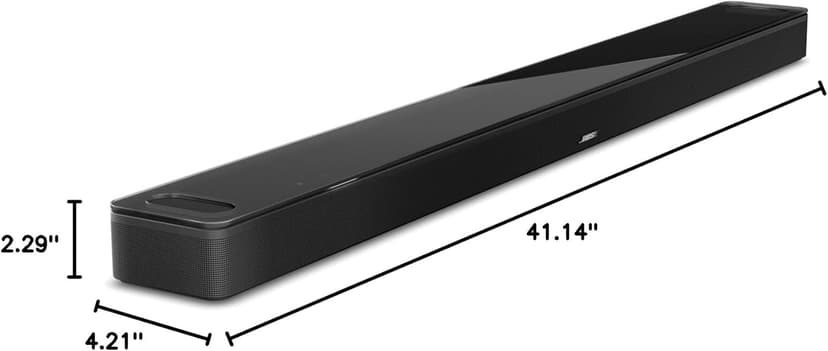 Bose Smart Ultra Soundbar, Surround Sound System for TV, Dolby Atmos Soundbar for TV Plus Alexa and Google Voice Control, Black