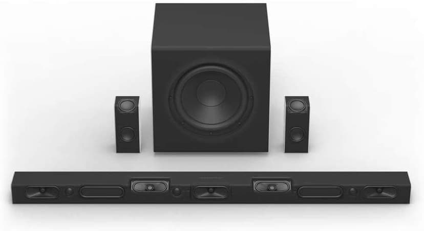 VIZIO 5.1.4 Premium Sound Bar with Dolby Atmos, DTS Virtual:X, Wireless Subwoofer, Rear Surround Speakers, Bluetooth, Voice Assistant Compatible, Includes Remote Control - SB46514-F6