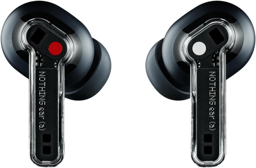Nothing Ear (a) Wireless Earbuds, 45dB Hybrid Noise Cancelling Earbuds, Hi-Res Audio, Advanced Equaliser, Dual Connect, 6 Mics, 42.5H Playtime Ear Buds Wireless Bluetooth, Black