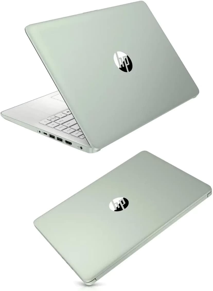 HP Student Business Laptop Computer - w/Microsoft Office Lifetime & External DVD Drive • 16GB RAM • 128GB UFS & 256GB Extend Micro SD • Intel 4-Core Processor • HD Display • Win11 Pro(Green)