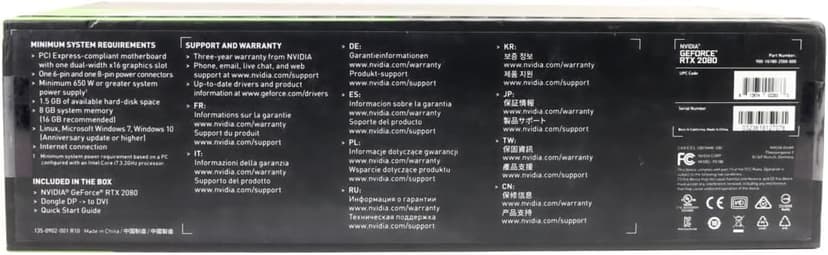 Nvidia GeForce RTX 2080 Founders Edition
