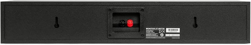 Polk Monitor XT35 Slim Center Channel Speaker - Hi-Res Audio Certified, Dolby Atmos & DTS:X Compatible, 1" Terylene Tweeter & Four 3" Dynamically Balanced Woofer, Wall-Mountable, Midnight Black