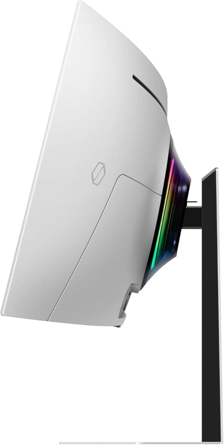 Samsung 49-Inch Odyssey G9 (G95SD) Series QD-OLED G-Sync Compatible Curved Gaming Monitor, 240Hz, 0.03ms, Dual QHD, Glare Free, FreeSync Premium Pro, Ergonomic Stand,LS49DG956SNXGO,2024, 3 Yr Warranty