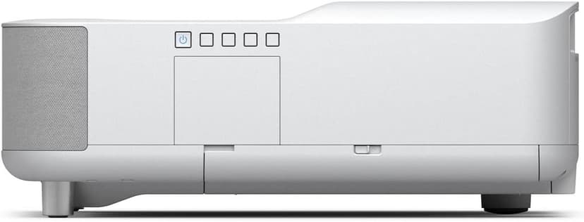 Epson EpiqVision Ultra Short Throw LS300 3LCD Smart Laser Projector, 3600 Lumens Color & White Brightness, HDR, Android TV, Yamaha Speakers, Bluetooth, Sports, Gaming, Movies - White (Renewed)