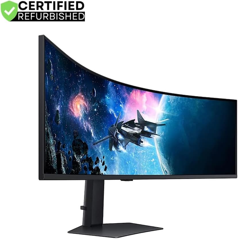 Samsung LS49CG954E 49 inch Odyssey G9 G95C DQHD 240Hz 1ms(GtG) DisplayHDR 1000 Curved Gaming Monitor (Renewed) Bundle with 2 YR CPS Enhanced Protection Pack