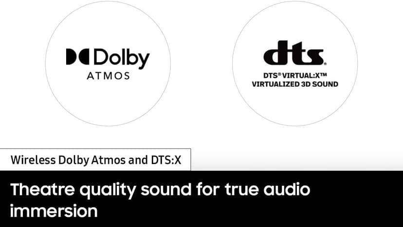 SAMSUNG HW-S800B/ZA 3.2.1ch Soundbar w/ Wireless Dolby Atmos DTS Virtual:X, Ultra Slim Design, Q Symphony, SpaceFit Sound, Airplay 2, Game Pro Mode, Alexa Built-In, 2022, Black
