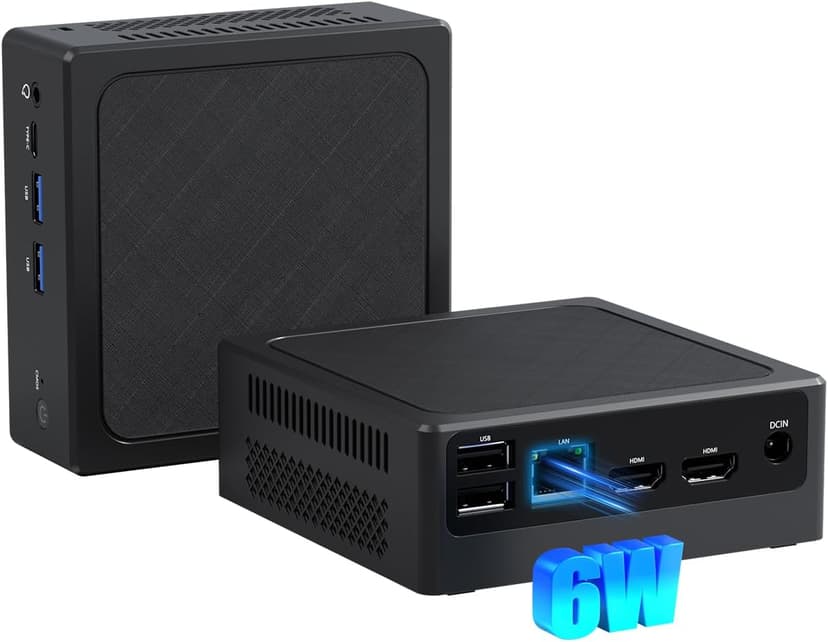 Mini PC,N100 B4 Mini Desktop Computer,16GB DDR4 RAM,512GB PCIE 3.0 SSD,Dual Display,1 RJ45 1G LAN,USBx4,Type-C, Wi-Fi5,BT4.2,for School PC, Office PC, Home Theater