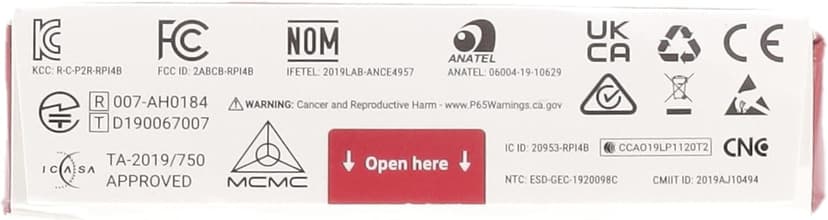 Raspberry Pi 4 Model B 2019 Quad Core 64 Bit WiFi Bluetooth (4GB)