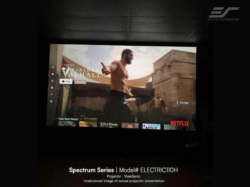 Motorized Projector Screen 180-INCH, Elite Screens Spectrum Swift-RC1 Remote, Electric Projection Screen Movie Home Theater Gaming 4K/8K, ELECTRIC180H2