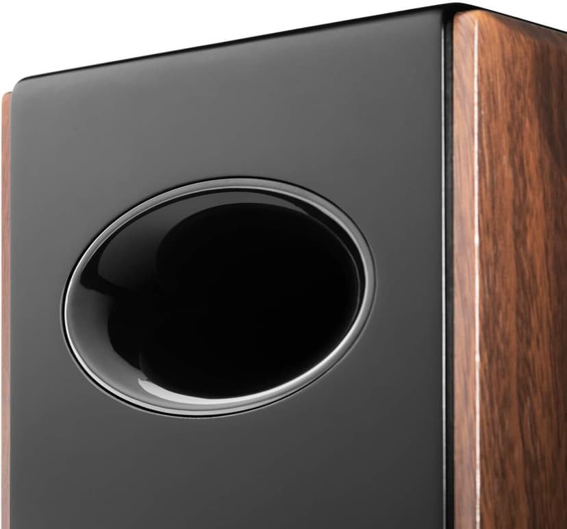 Edifier S2000MKIII Coaxial, Bluetooth, Optical and RCA Bookshelf 2 Speakers, Near-Field Active Tri-Amped 130w Studio Monitor for Audiophiles with Wireless, Line-in and Fiber-Optic Input Walnut