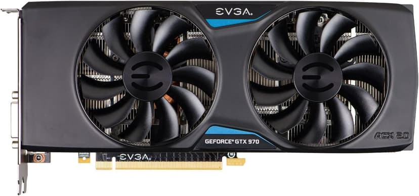EVGA GeForce GTX 970 4GB SSC Gaming ACX 2.0+ Cooling Graphics Card (04G-P4-3975-KR)