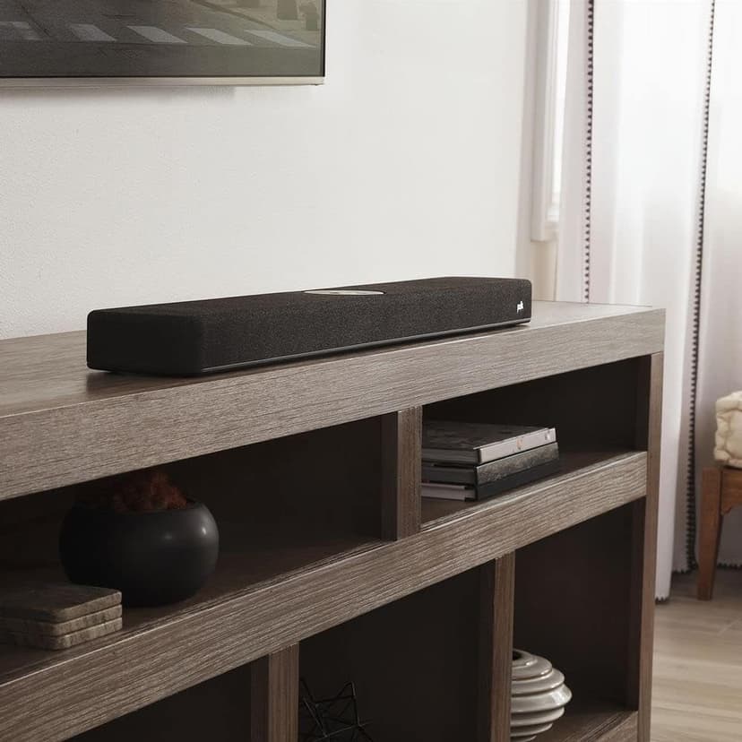 Polk Audio React Sound Bar, Dolby & DTS Virtual Surround Sound, Next Gen Alexa Voice Engine with Calling & Messaging Built-in, Expandable to 5.1 with Matching React Subwoofer & SR2 Surround Speakers