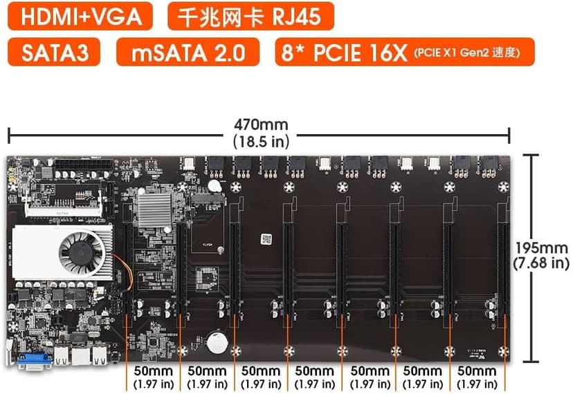 2000W 2400W 2600W 180V-260V ATX ETH Bitcoin Mining Motherboard Power Supply with BTC-S37 D37 T37 for BTC Mining Bitcoin Miner (Color : BTC-D37)