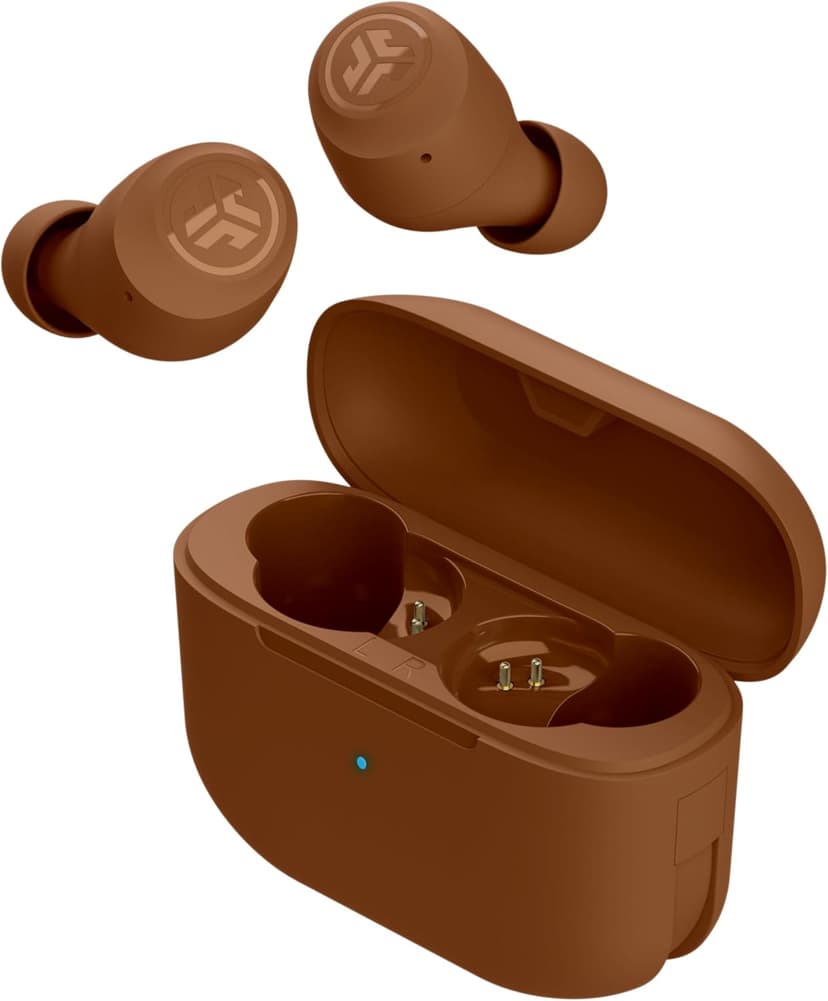 JLab Go Air Pop+ Tones True Wireless Earbuds, in Ear Headphones, Bluetooth Earphones, 35H Playtime Ear Buds, Bluetooth Earbuds with Microphone, USB-C Charging Case, Dual Connect, EQ3 Sound, (1615 C)