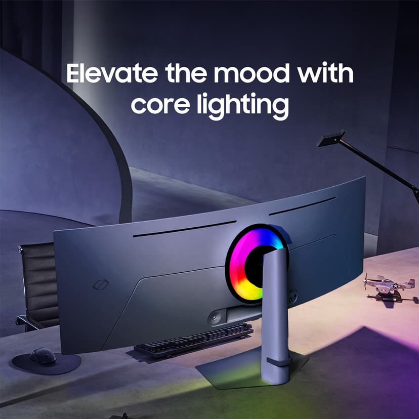 Samsung 49" Odyssey OLED (G93SC) Series Curved Gaming Monitor w QD-OLED, 240Hz, 0.03ms, Dual QHD,DisplayHDR True Black 400,AMD FreeSync Premium Pro,Height Adjustable Stand,3 Yr Warranty,LS49CG932SNXZA