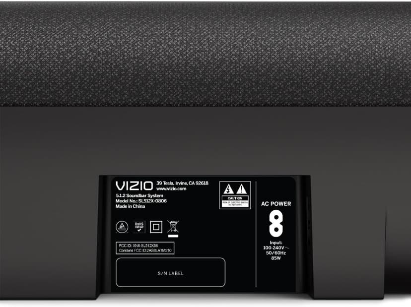 VIZIO 5.1.2 Elevate SE Soundbar, Wireless Subwoofer, Surround Sound w/Dolby Atmos & DTS:X, Bluetooth Speaker, QuickFit™ Compatible – SL512X-08 (New, 2024 Model)