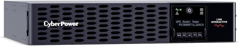 CyberPower PR3000RTXL2UACN Smart App Sinewave UPS System, 3000VA/3000W, 9 Outlets, 2U Rack/Tower, RMCARD205 Pre-Installed, EBM Option, Built-in Cloud