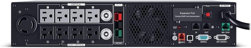 CyberPower PR3000RTXL2U Smart App Sinewave UPS System, 3000VA/3000W, 9 Outlets, 2U Rack/Tower, EBM Option