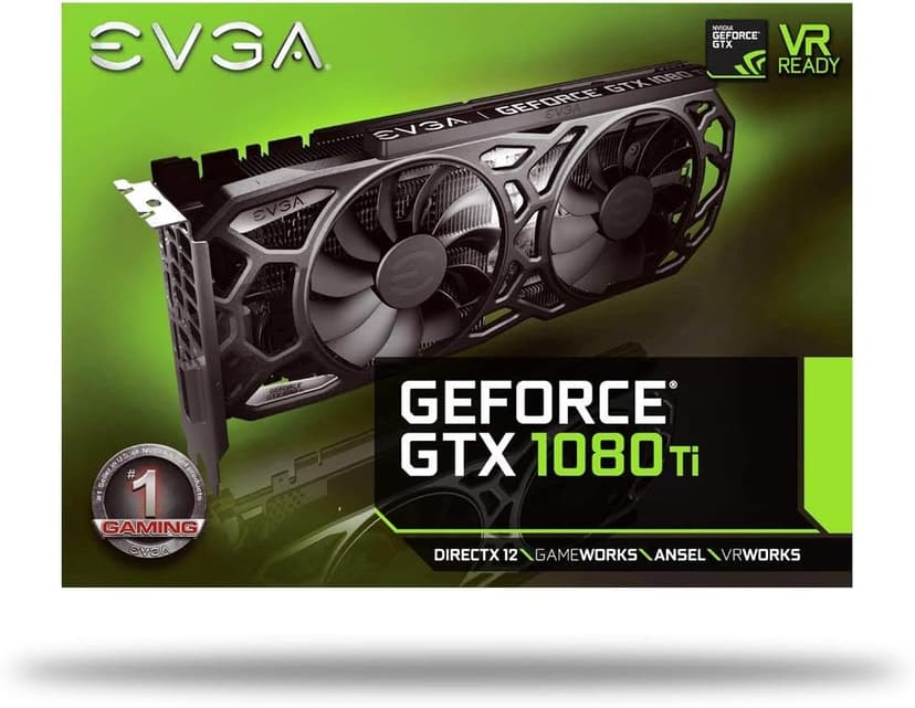 EVGA GeForce GTX 1080 Ti SC Black Edition Gaming, 11GB GDDR5X, iCX Cooler & LED, Optimized Airflow Design, Interlaced Pin Fin Graphics Card 11G-P4-6393-KR (Renewed)