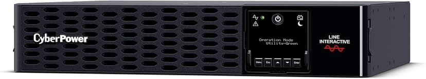 CyberPower PR3000RTXL2UN Smart App Sinewave UPS System, 3000VA/3000W, 9 Outlets, 2U Rack/Tower, RMCARD205 Pre-Installed, EBM Option