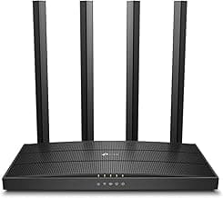 TP-Link AC1200 Gigabit WiFi Router (Archer A6) - Dual Band MU-MIMO Wireless Internet Router, 4 x Antennas, OneMesh and AP mode, Long Range Coverage