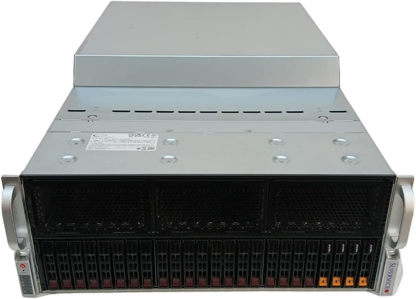 Supermicro Deep Machine Learning 5U 2X EPYC 32-Core, 128GB DDR4 RAM, 4X 15.36TB SSD, NVMe 2X 10GbE BYO 8X GPU (Renewed)