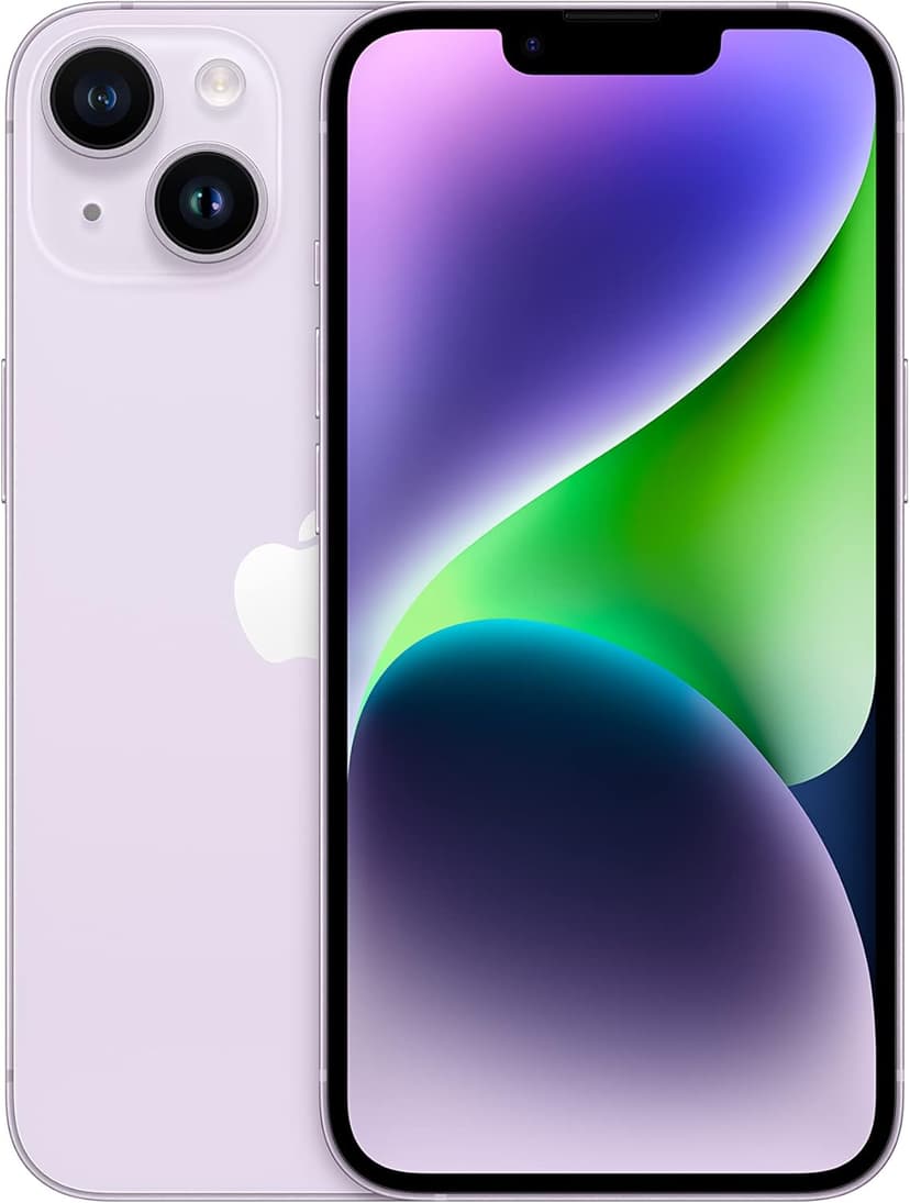 Apple iPhone 14, 128GB, Purple - Unlocked (Renewed Premium)