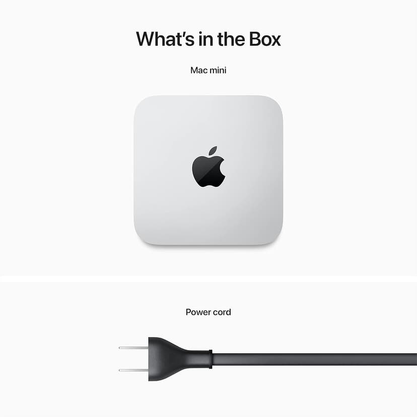 Apple 2023 Mac Mini with Apple M2 Chip with 8-core CPU (8GB RAM, 256GB SSD Storage) Silver (Renewed)
