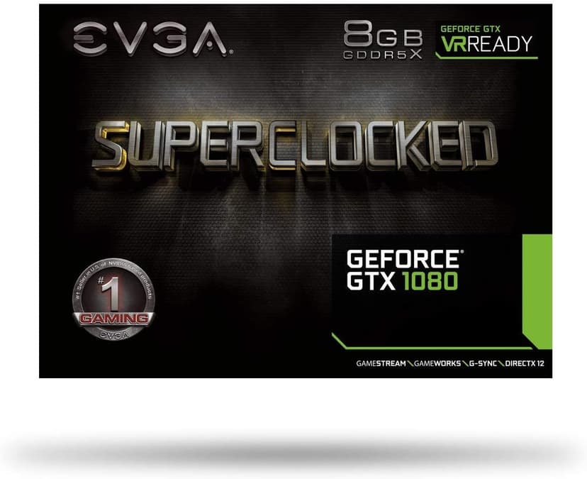 EVGA GeForce GTX 1080 SC GAMING ACX 3.0, 8GB GDDR5X, LED, DX12 OSD Support (PXOC) Graphics Card 08G-P4-6183-KR (Renewed)