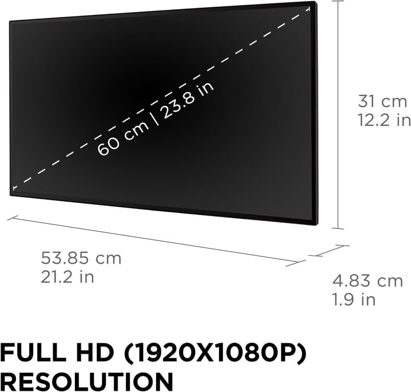 ViewSonic VP2468A_H2 24-Inch Dual Pack Head-Only IPS 1080p Monitor with Advanced Ergonomics, 100% sRGB REC 709, 14-bit 3D LUT, Eye Care, and 65W USB C, Daisy Chain