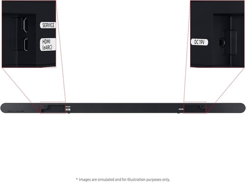 Samsung S700D 3.1ch Soundbar w/Wireless Dolby Atmos Audio, Ultra Slim Design, Q-Symphony, SpaceFit Sound Pro, Adaptive Sound, Game Mode Pro, HW-S700D/ZA