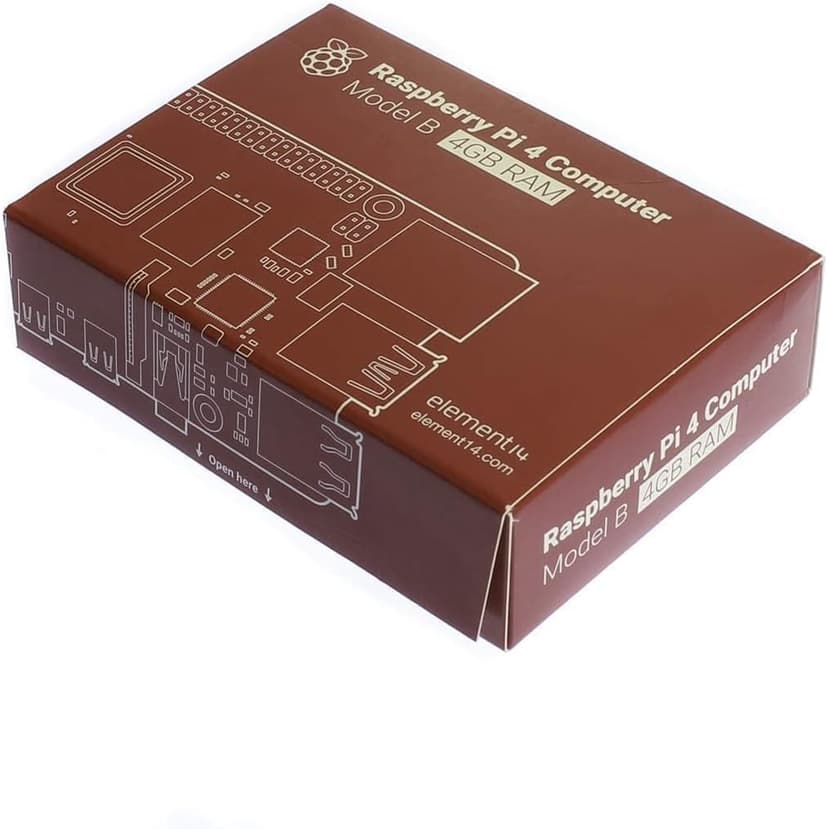 Raspberry Pi 4 Model B 2019 Quad Core 64 Bit WiFi Bluetooth (4GB)