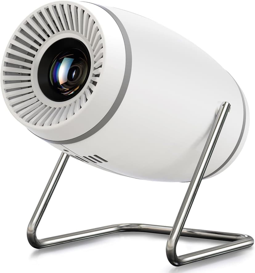 Mini Projector, Projector with WiFi and Bluetooth, 4K 1080P Support Portable Projector 180° Rotatable 130'' Screen Movie Projector Auto Keystone Compatible with HDMI/USB/Smartphone/PC/Laptop