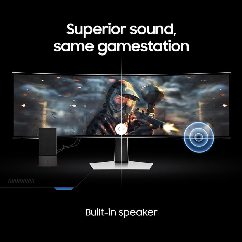 Samsung 49" Odyssey OLED (G93SC) Series Curved Gaming Monitor w QD-OLED, 240Hz, 0.03ms, Dual QHD,DisplayHDR True Black 400,AMD FreeSync Premium Pro,Height Adjustable Stand,3 Yr Warranty,LS49CG932SNXZA