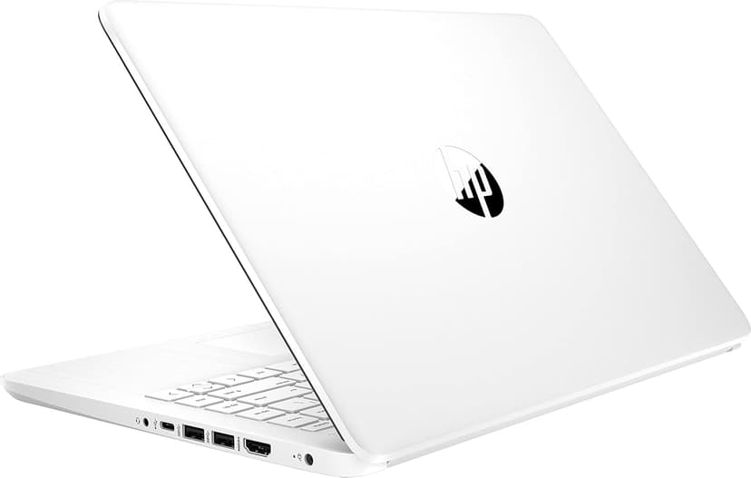 HP 14" Ultra Light Laptop for Student & Home (Intel Quad-Core N4120, 4GB RAM, 128GB (64GB + 64GB SD), 1-Year Office 365) 11-Hr Long Battery Life, IST HUB, Webcam, Win 11 Home in S Mode, Snow White