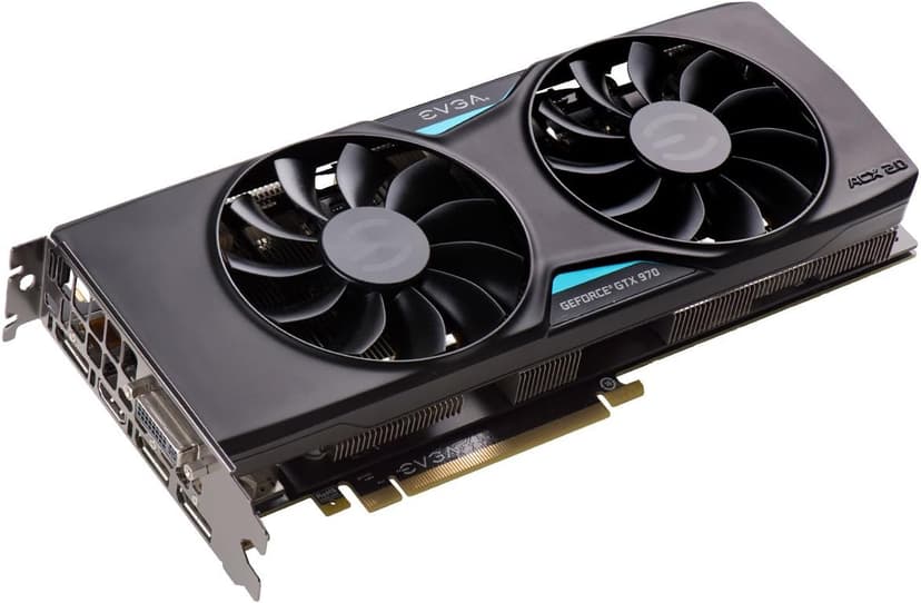 EVGA GeForce GTX 970 4GB SSC Gaming ACX 2.0+ Cooling Graphics Card (04G-P4-3975-KR)