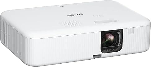 Epson EpiqVision Flex CO-FH02 Full HD 1080p Smart Streaming Portable Projector, 3-Chip 3LCD, 3,000 Lumen Color/White Brightness, Android TV, Bluetooth, 5W Speaker, Home Entertainment (Renewed)