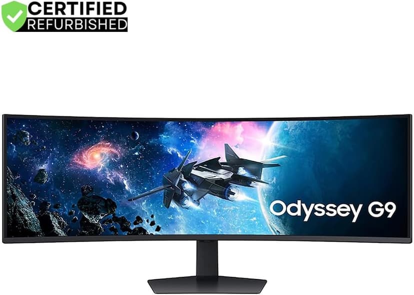 Samsung LS49CG954E 49 inch Odyssey G9 G95C DQHD 240Hz 1ms(GtG) DisplayHDR 1000 Curved Gaming Monitor (Renewed) Bundle with 2 YR CPS Enhanced Protection Pack