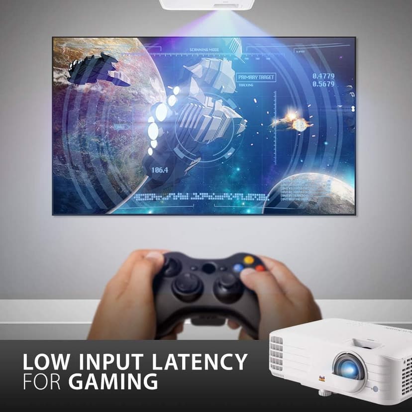 ViewSonic PX703HD 1080p Projector with 3500 Lumens DLP 3D Dual HDMI Sports Mode and Low Input Lag for Gaming, Stream Netflix with Dongle