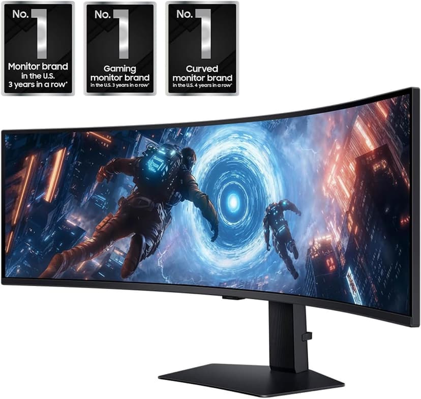 Samsung LS49FG910ENXZA 49" Odyssey G9 G91F DQHD Gaming Monitor 2025 Bundle with Tech Smart USA Elite Suite 18, 2X 4K HDMI Cable & Deco Gear CPS Exclusive 26 Month Protection Pack (BEACH-CPS-26M1000)