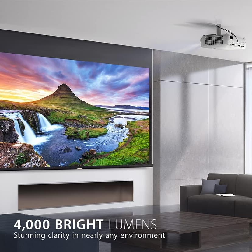 ViewSonic PX748-4K UHD 4K Projector with 4000 Lumens, 240 Hz, 4.2ms, HDR Support, Auto Keystone, Dual HDMI, and USB C for Home Theater, Stream Netflix with Dongle