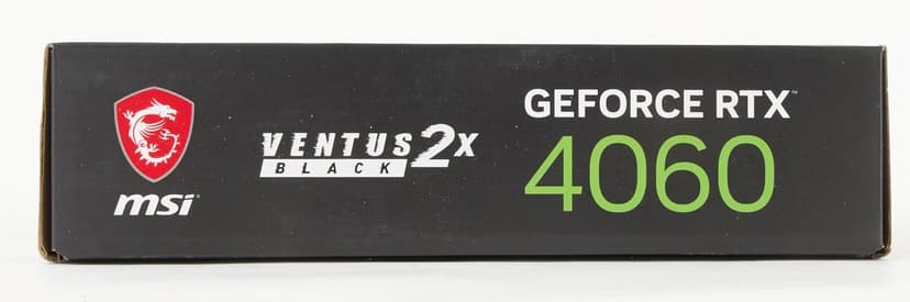 MSI GeForce RTX 4060 Ventus 2X Black 8G OC Gaming Graphics Card - 8GB GDDR6X, PCI Express Gen 4, 128-bit, 3X DP v 1.4a, HDMI 2.1a (Supports 4K & 8K HDR)