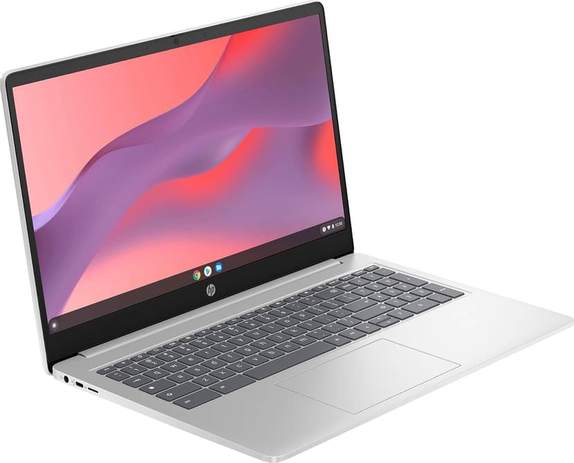 HP Chromebook Laptop 15 ( 15.6" Anti-Glare, Intel N200 (> i3-1115G4), 8GB DDR5 RAM, 128GB Storage (64GB eMMC + 64GB SD Card), Numeric KB) Home & Student, Webcam w/Shutter, Wi-Fi, Chrome OS, Silver