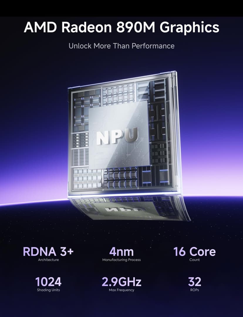 MINISFORUM AI X1 Pro-370 Mini PC AMD Ryzen AI 9 HX 370(12C/24T) 64GB DDR5 1TB SSD Desktop Computer, HDMI|DP|2xUSB4 Output, 2xRJ45 Port, WiFi7, BT5.4, AMD Radeon 890M Graphics, Copilot Support AI PC